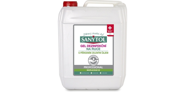 SANYTOL  Dezinfekční gel na ruce Professional  5 l kanystr                                                                                                                                                                                                