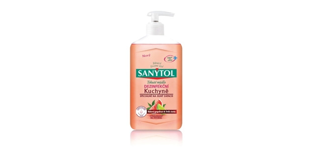 SANYTOL Antib. mýdlo 95% přír.složení kuchyně 250 ml                                                                                                                                                                                                      