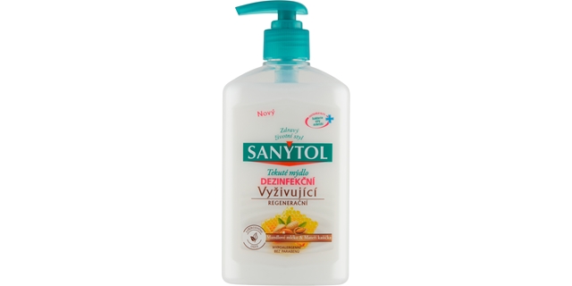SANYTOL Antib. mýdlo 95% přír.složení vyživující 250 ml                                                                                                                                                                                                   