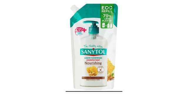 SANYTOL Antib. mýdlo 95% přír.složení vyživující náhradní náplň 500ml DOYPACK                                                                                                                                                                             