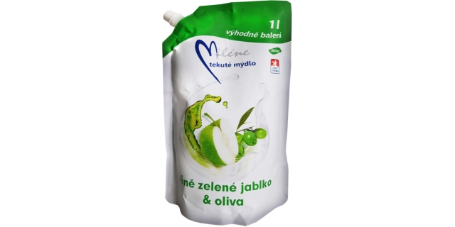 Miléne tekuté mýdlo zelené jablko a oliva 1000 ml náhradní náplň                                                                                                                                                                                          