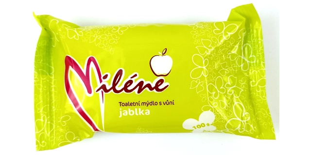 Toaletní mýdlo Miléne s vůní jablka ve fólii 100g                                                                                                                                                                                                         