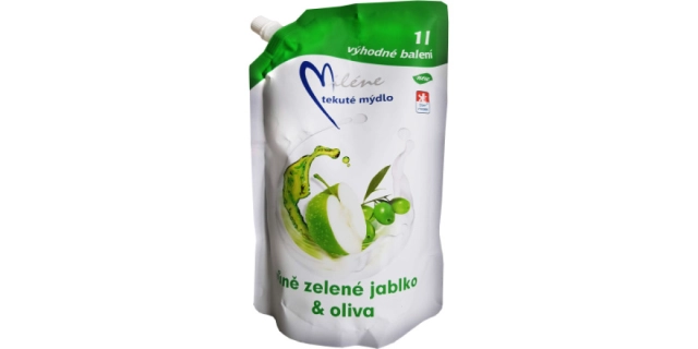 Miléne tekuté mýdlo zelené jablko a oliva 500 ml náhradní náplň                                                                                                                                                                                           