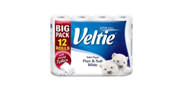 Toaletní papír třívrstvý Velvet White 12x150                                                                                                                                                                                                              