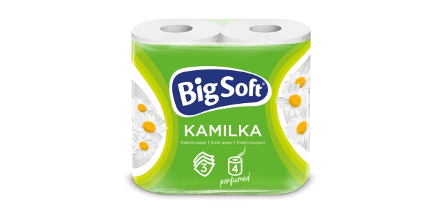 Toaletní papír třívrstvý BS Kamilka 4x160                                                                                                                                                                                                                 