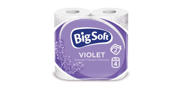 Toaletní papír dvouvrstvý BS Violet 4x190                                                                                                                                                                                                                 