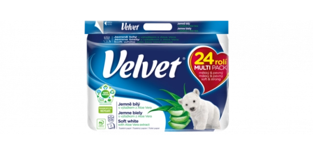 Toaletní papír čtyřvrstvý Velvet White 24x150                                                                                                                                                                                                             