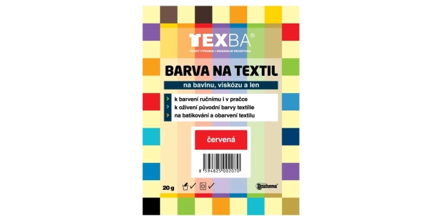 TEXBA č.03 Červená 20g                                                                                                                                                                                                                                    