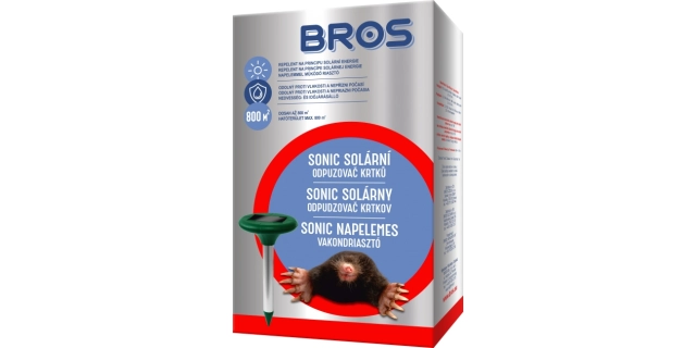 BROS – Sonic – solární odpuzovač krtků                                                                                                                                                                                                                    