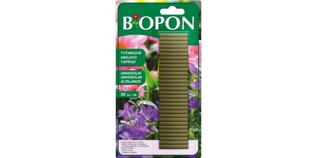 B*OPON Natural tyčinkové hnojivo s vermikompostem 30ks                                                                                                                                                                                                    