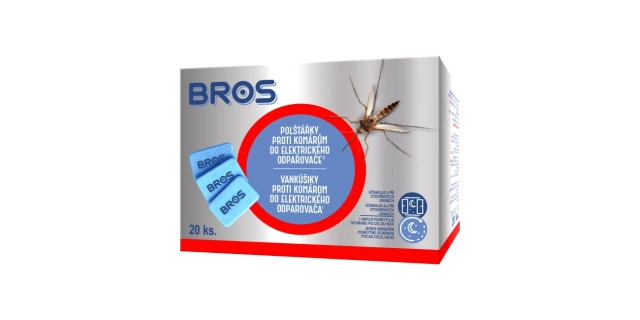 BROS –NN polštářky proti komárům do el.odpařovače (20)                                                                                                                                                                                                    