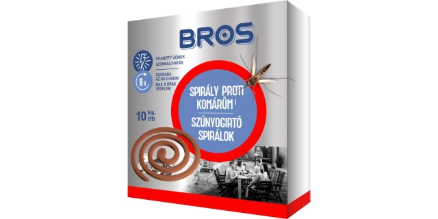 BROS – spirály proti komárům 10 ks                                                                                                                                                                                                                        