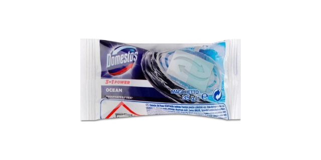 Domestos WC blok 3v1 náplň Ocean 35g                                                                                                                                                                                                                      