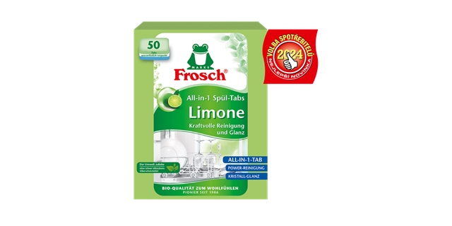 Frosch EKO Tablety do myčky vše v 1 Citron (50 tablet)                                                                                                                                                                                                    
