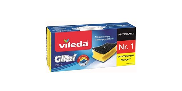 Vileda Glitzi Plus houbička 3ks                                                                                                                                                                                                                           