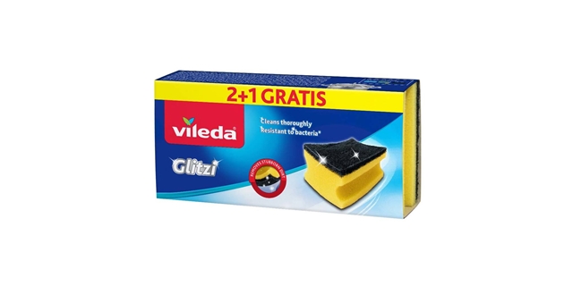 Vileda Glitzi houbička 2+1ks                                                                                                                                                                                                                              
