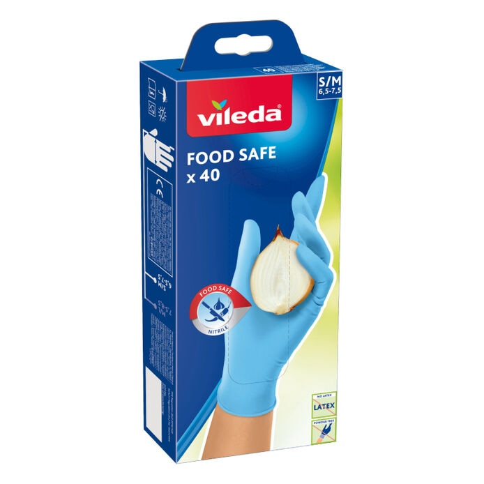Vileda Food Safe rukavice S/M 40ks                                                                                                                                                                                                                        