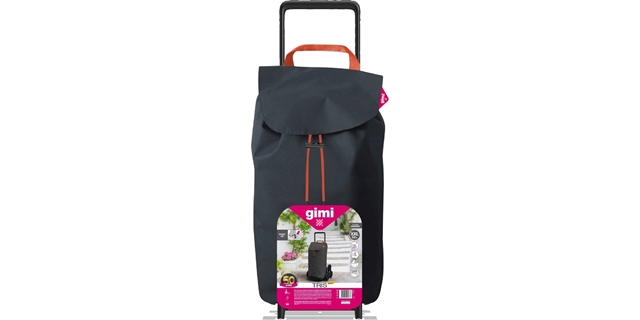 Gimi Tris Floral nákupní vozík šedý                                                                                                                                                                                                                       