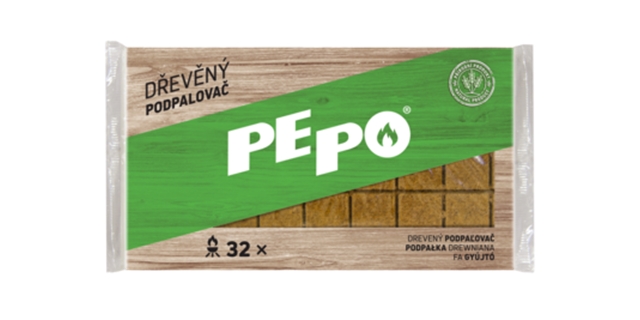 PE-PO dřevěný podpalovač 32 podpalů FSC NOVÉ BALENÍ                                                                                                                                                                                                       