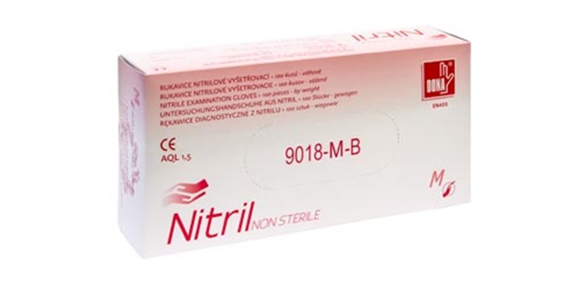 Vyšetř.rukavice Nitril, bílé, 100 ks v bal., vel.L                                                                                                                                                                                                        