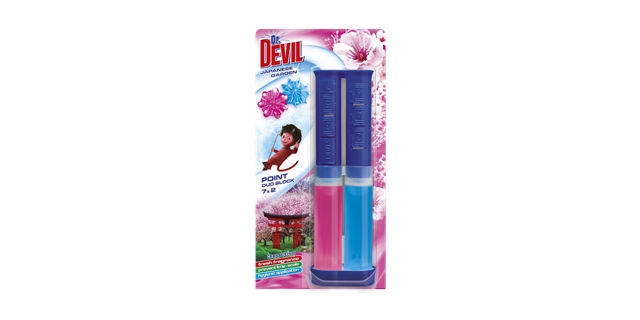 Dr. DEVIL WC POINT DUO BLOCK 65 ml Japanese garden                                                                                                                                                                                                        