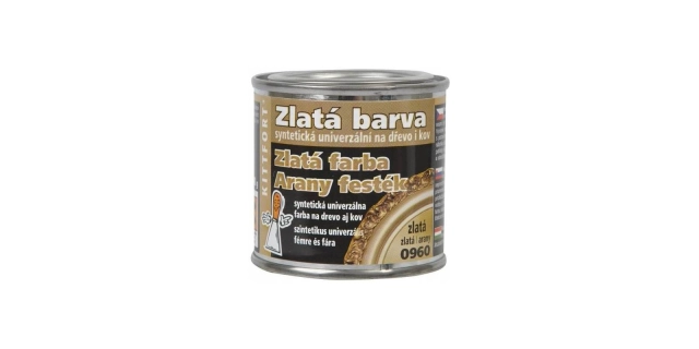 Barva zlatá 0960 80g                                                                                                                                                                                                                                      