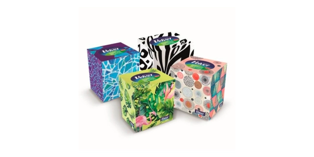 Kosmetické ubrousky velvet Cube 56 - 3 vrs.                                                                                                                                                                                                               
