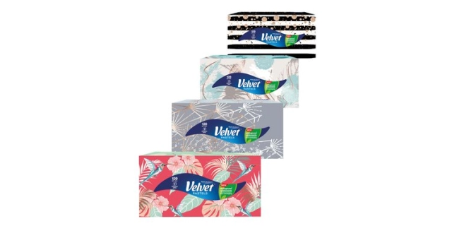 Kosmetické ubrousky Velvet Pastels 120 - 3 vrs.                                                                                                                                                                                                           