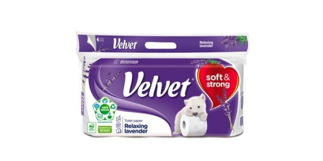 Toaletní papír třívrstvý Velvet Lavender 8x150                                                                                                                                                                                                            
