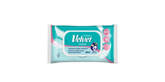 Vlhčený Toaletní papír Velvet Intima 42 ks                                                                                                                                                                                                                