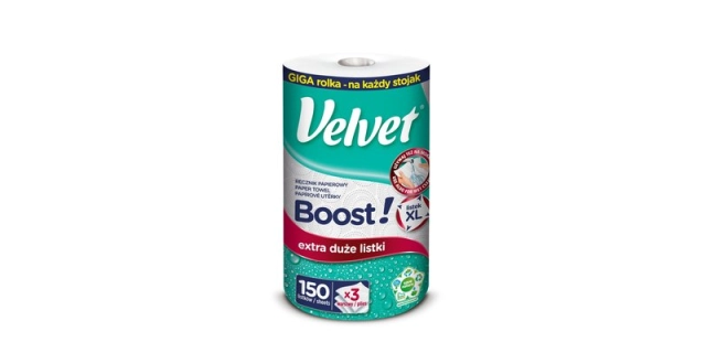 papírové utěrky Velvet BOOST 1x150                                                                                                                                                                                                                        