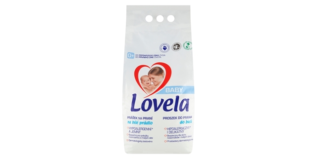 Lovela Baby prášek na praní na bílé prádlo 4,1 kg / 41 pracích dávek                                                                                                                                                                                      