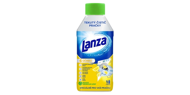 Lanza tekutý čistič pračky - svěžest citronu 250 ml                                                                                                                                                                                                       