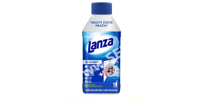 Lanza tekutý čistič pračky - svěží vůně 250 ml                                                                                                                                                                                                            