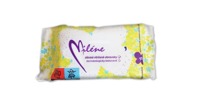 Miléne dětské toaletní ubrousky 72ks                                                                                                                                                                                                                      