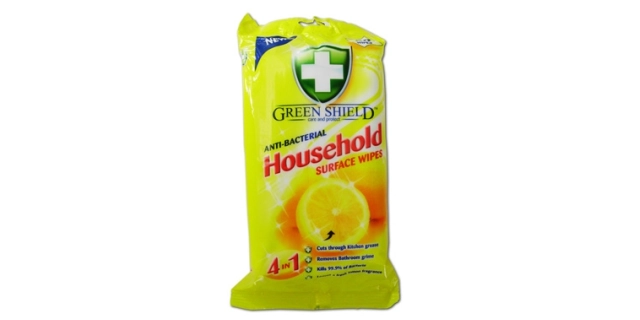 GREEN SHIELD - vlhčené ubrousky antibakteriální univerzální 50ks                                                                                                                                                                                          