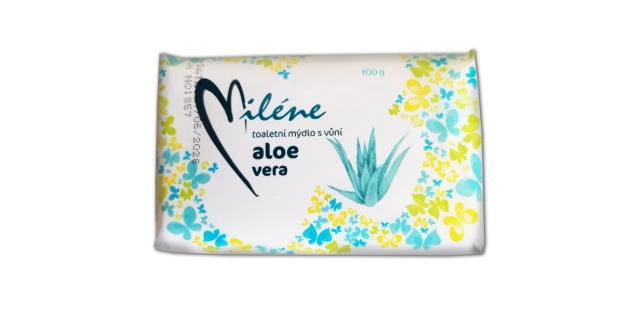 Toaletní mýdlo Miléne Aloe Vera v papíru 100g                                                                                                                                                                                                             