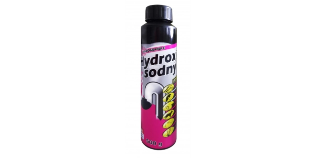 Hydroxid sodný mikrogranule 500g                                                                                                                                                                                                                          