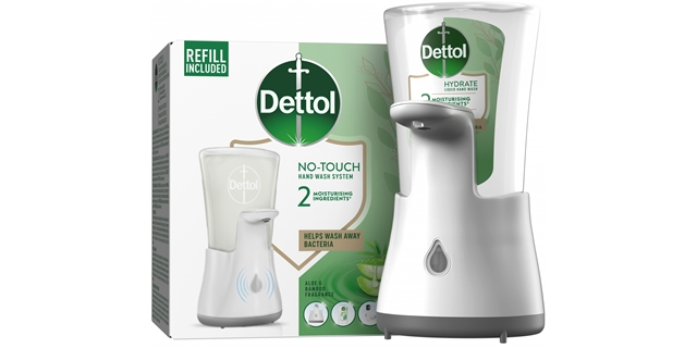 DETTOL Bezdotykový dávkovač mýdla Jemná aloe 250ml                                                                                                                                                                                                        