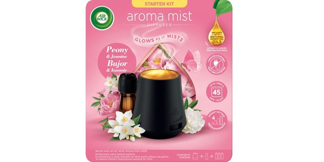 Air Wick aroma difuzér + náplň - Pivoňka a jasmín 20ml                                                                                                                                                                                                    
