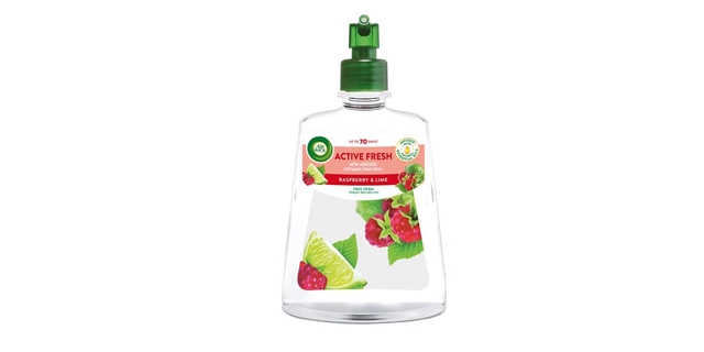 Air Wick Active Fresh náplň na vodní bázi do automatického difuzéru - Malina a Limetka 228ml                                                                                                                                                              