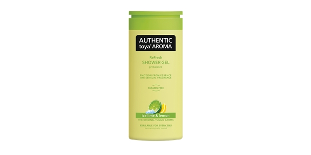 AUTHENTIC toya AROMA sprchový gel 400ml ice lime & lemon                                                                                                                                                                                                  