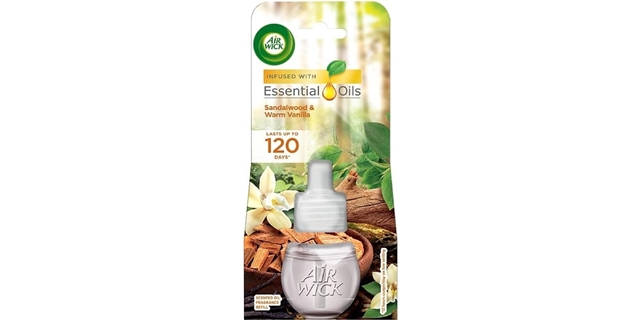 Air Wick tekutá náplň do elektrického přístroje - Santalové dřevo a vanilka 19 ml                                                                                                                                                                         