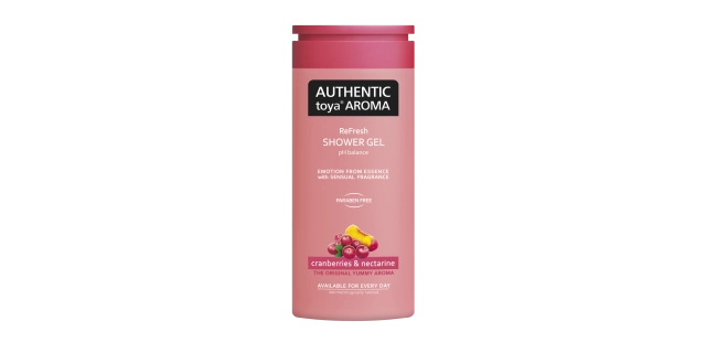 AUTHENTIC toya AROMA sprchový gel 400ml cranberries & nectarine                                                                                                                                                                                           