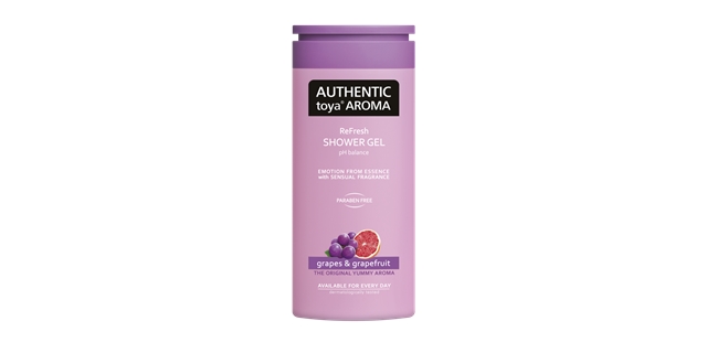 AUTHENTIC toya AROMA sprchový gel 400ml grapes & grapefruit                                                                                                                                                                                               