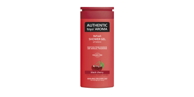 AUTHENTIC toya AROMA sprchový gel 400 ml black cherry                                                                                                                                                                                                     