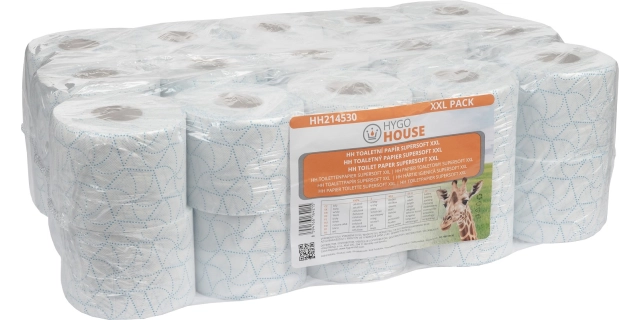 Toaletní papír HYGOHOUSE XXL, 2 vrstvy, celuloza, 1x30 ks                                                                                                                                                                                                 