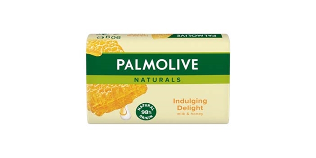 Palmolive*mýdlo 90g Mléko&med/žlu.                                                                                                                                                                                                                        