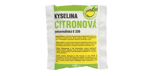 Kyselina citrónová E330 100g                                                                                                                                                                                                                              