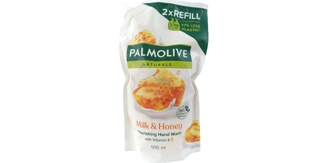PALMOLIVE Tekuté mýdlo náhradní náplň Honey&Milk 500 ml                                                                                                                                                                                                   